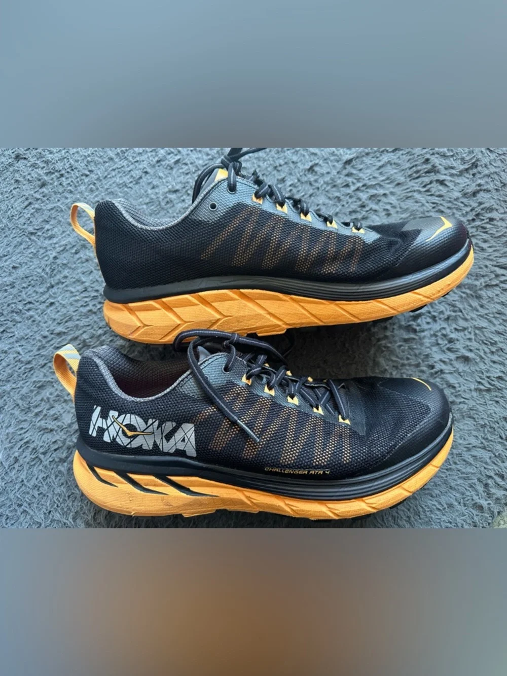 Hoka One One Challenger ATR 4 Men’s Size 10 Orange and Black - Picture 4 of 6